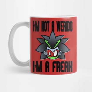 i'm not a weirdo i'm a freak "black and green Mug